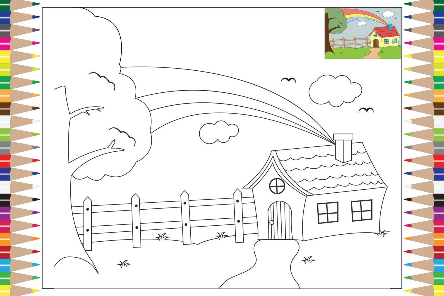 coloring pages for kids vector