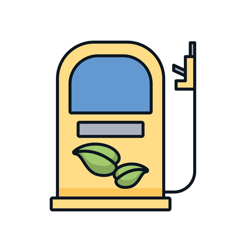 Servicio de estación ecología icono aislado vector