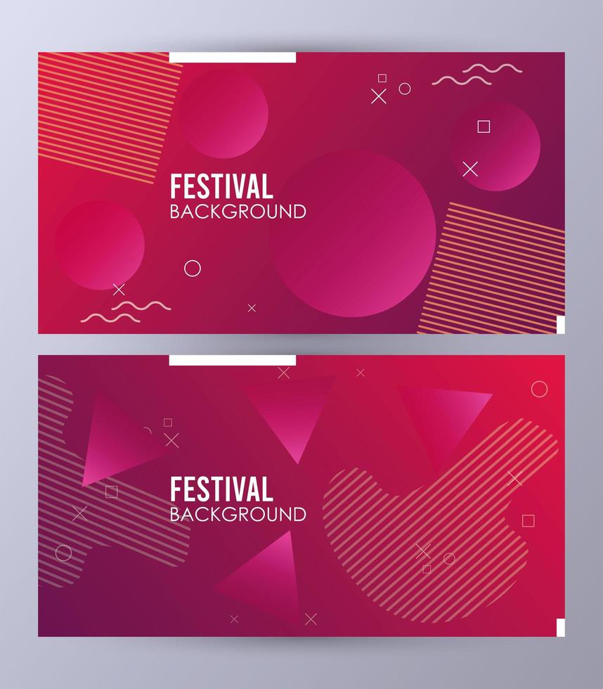 circles colorfull festival background template vector