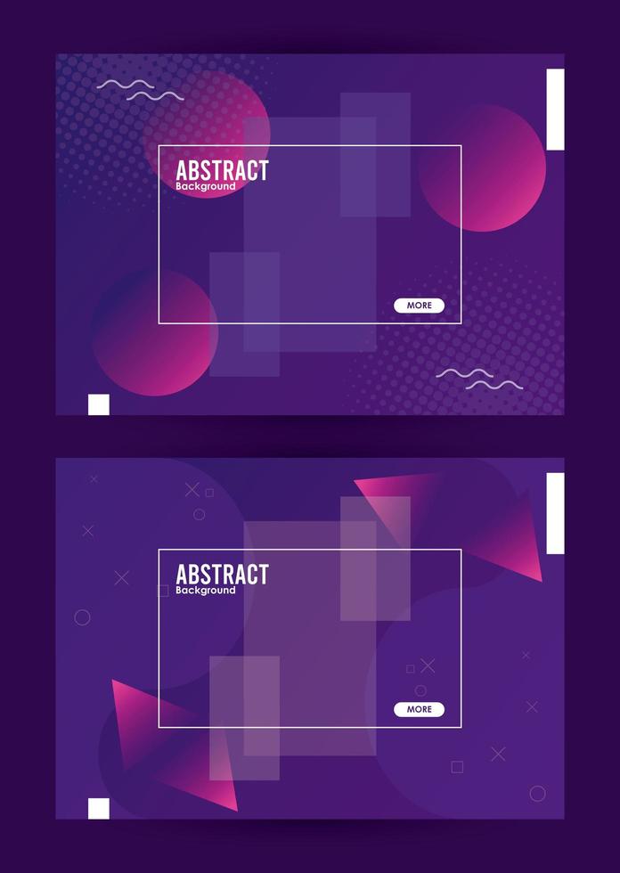 squares frames colorfull abstract background template vector