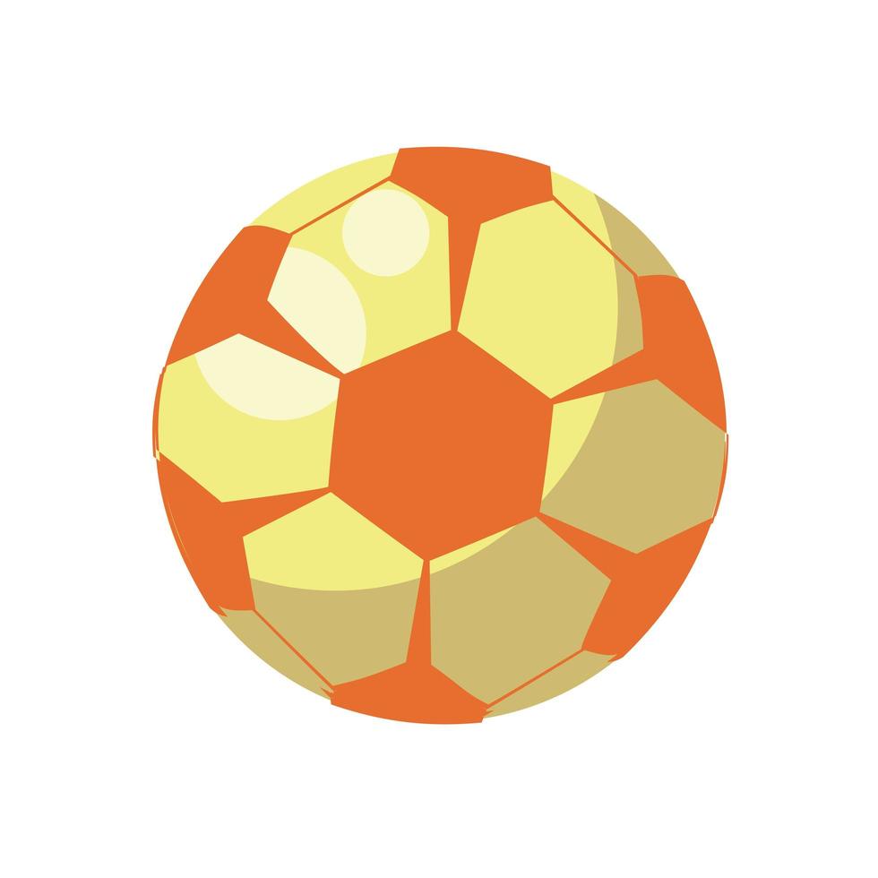 icono de estilo plano de juguete infantil de globo de fútbol vector