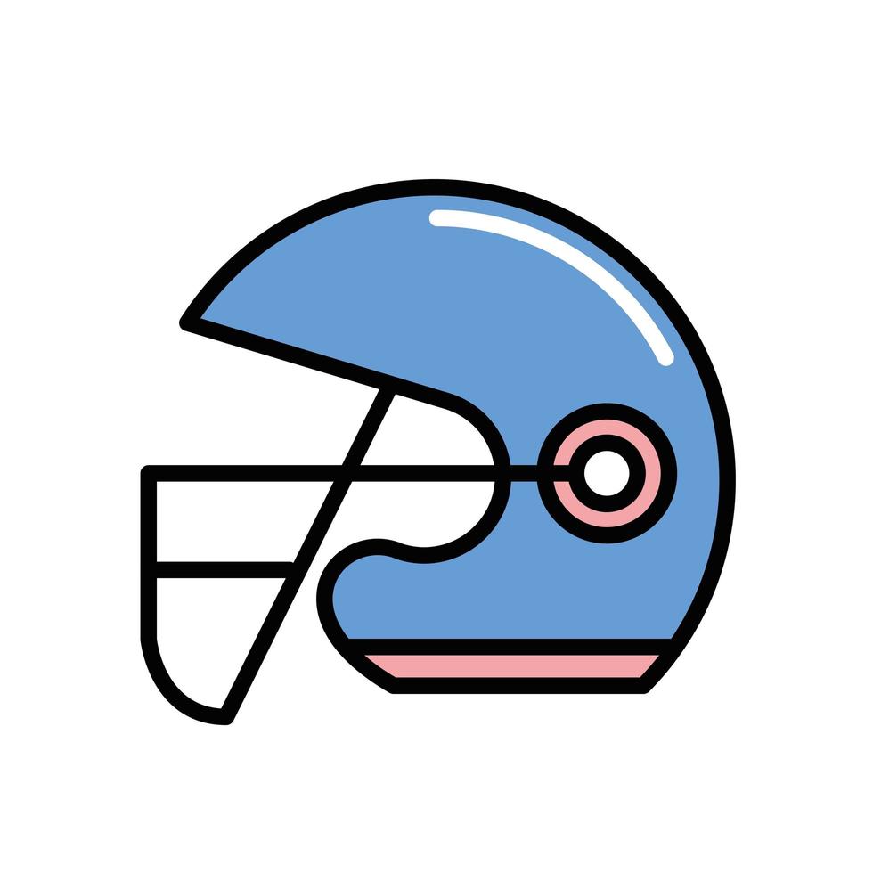 american football sport helmet icon vector
