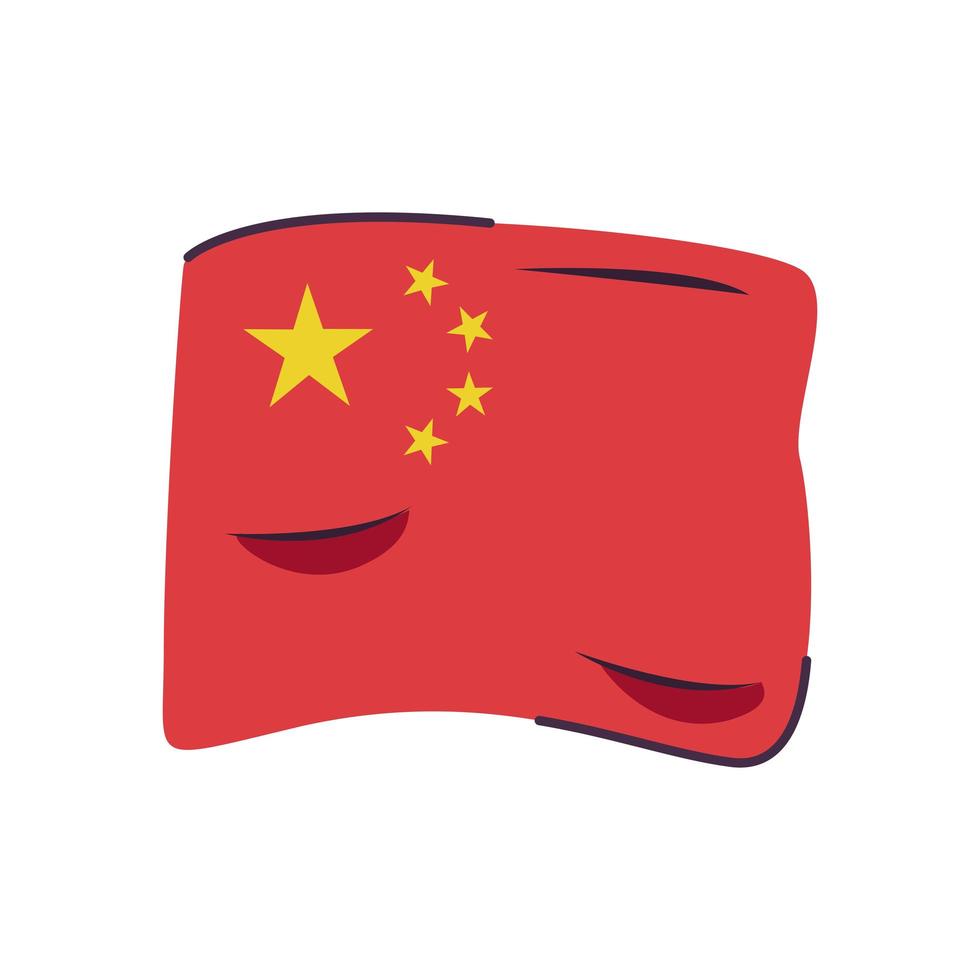 china flag country isolated icon vector