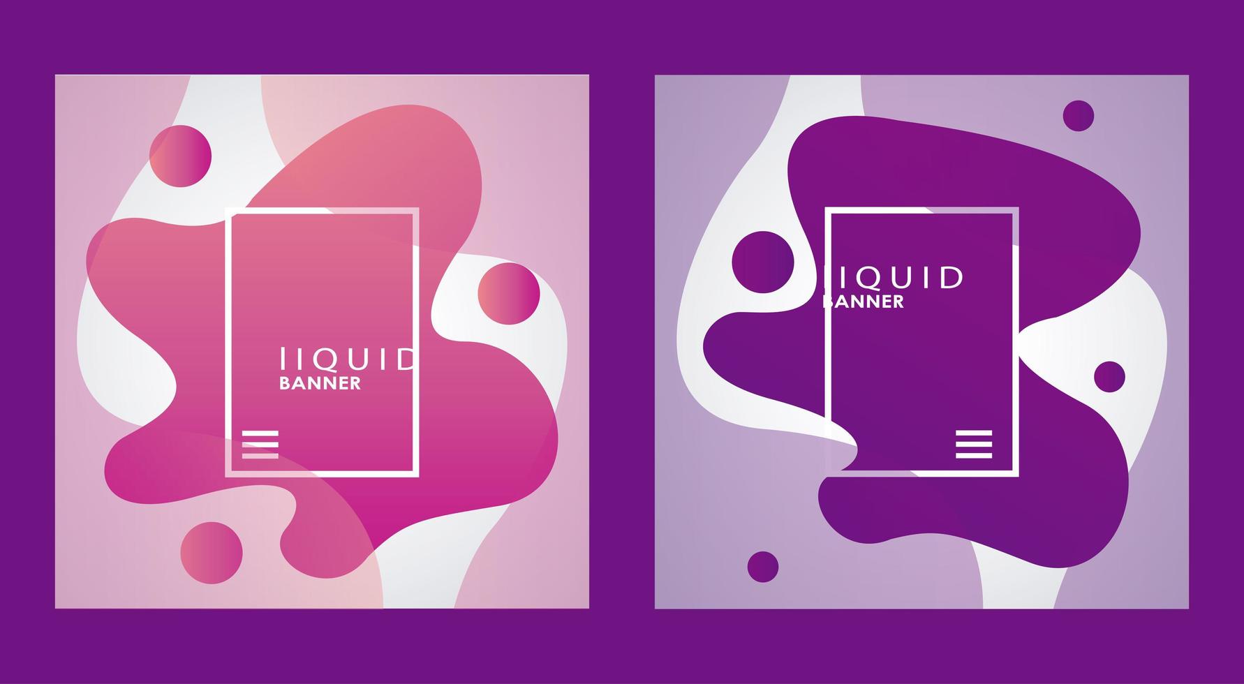 letterings and liquid banners colors backgrounds vector