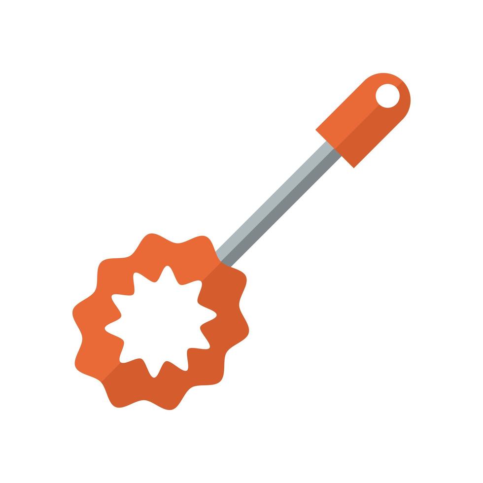 brush toilet flat style icon vector