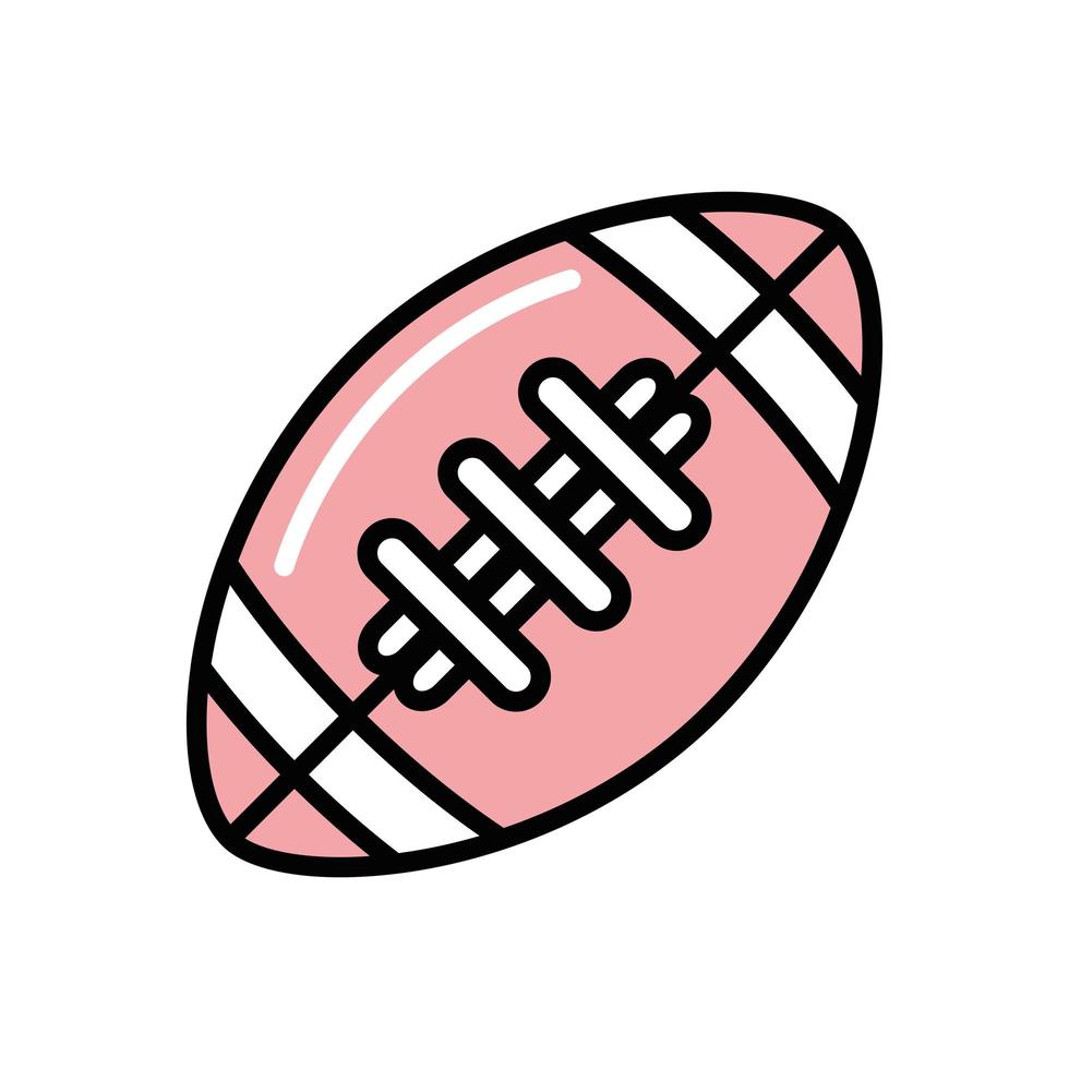 american football sport balloon icon vector