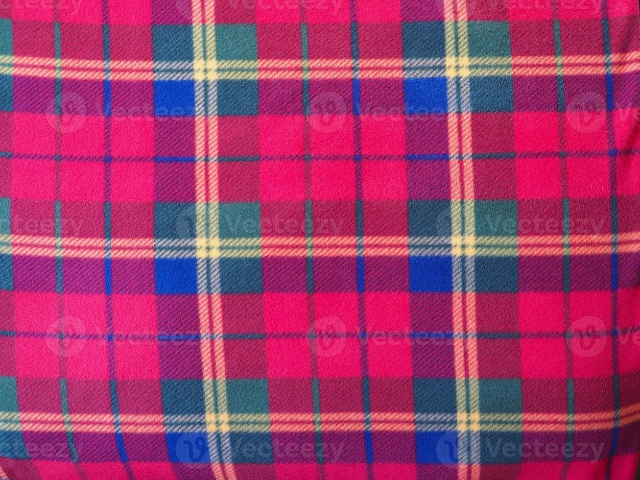 red green blue and yellow tartan texture background photo