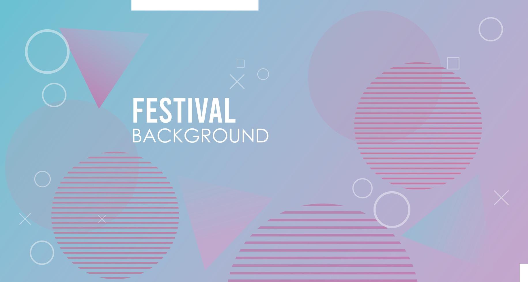 circles colorfull festival background template vector