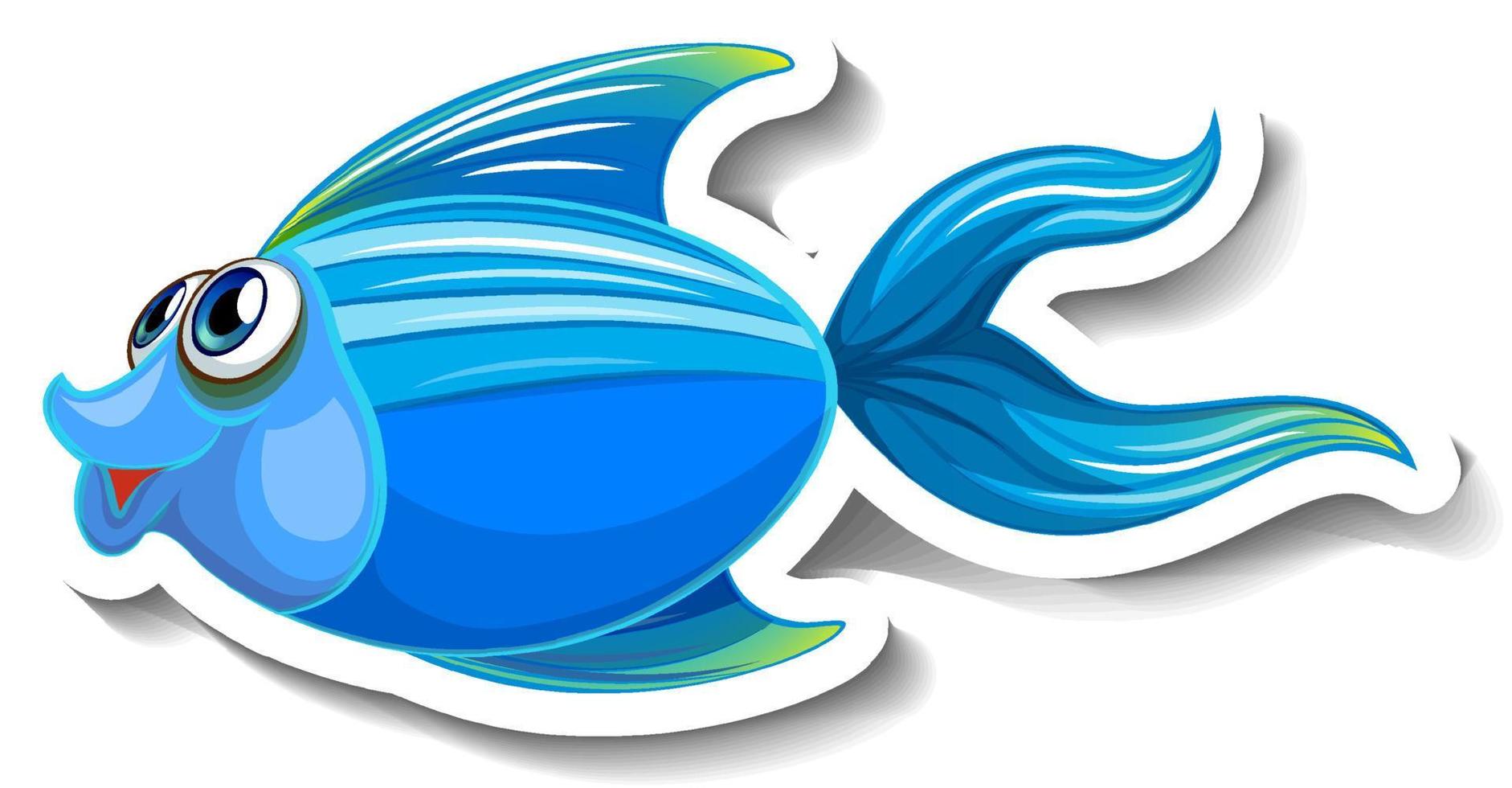 Pegatina de dibujos animados de animales marinos con peces lindos 3917298  Vector en Vecteezy