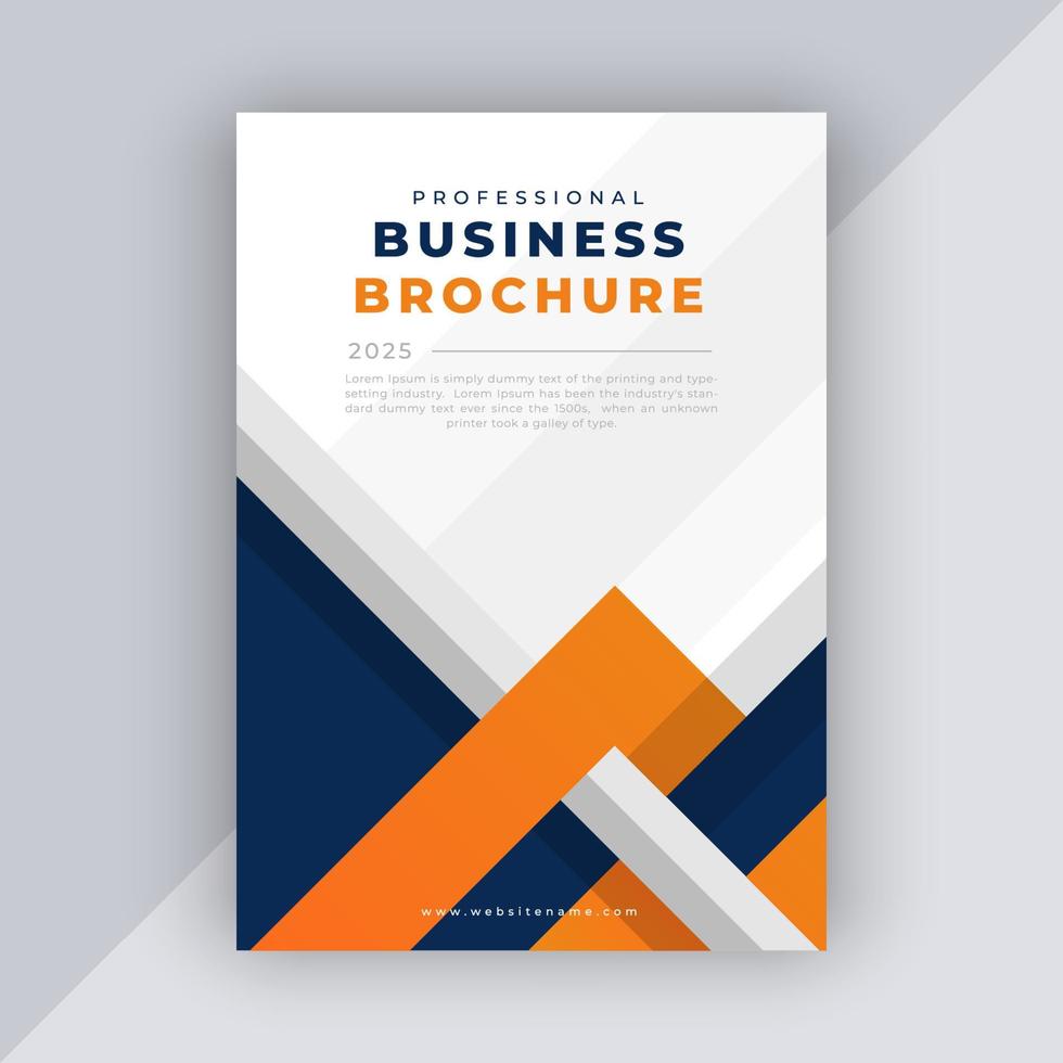 Business brochure design template vector