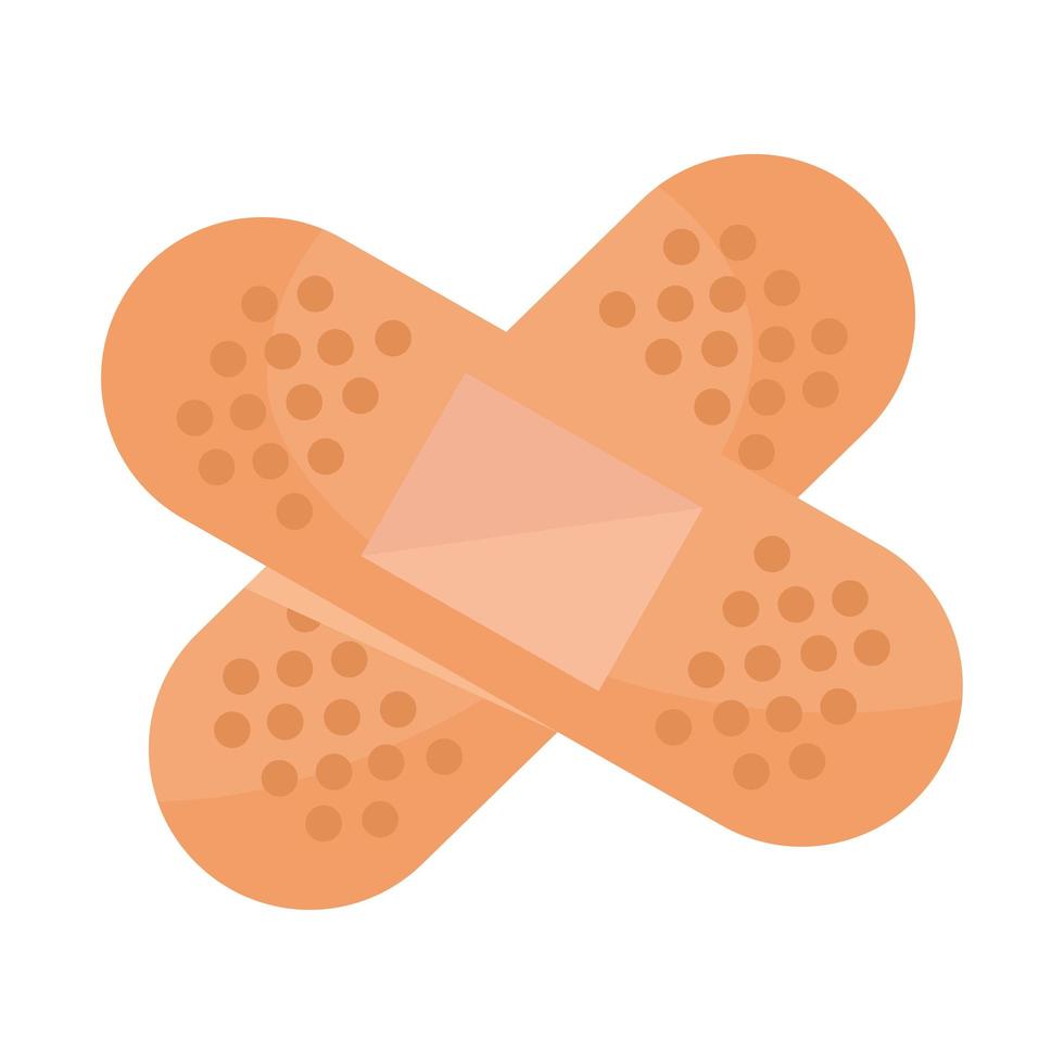 cure bandages medical isolated icon vector