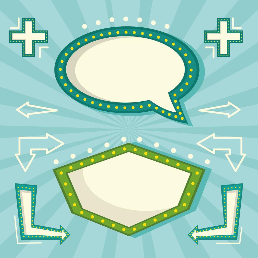 two bulbs signs vector