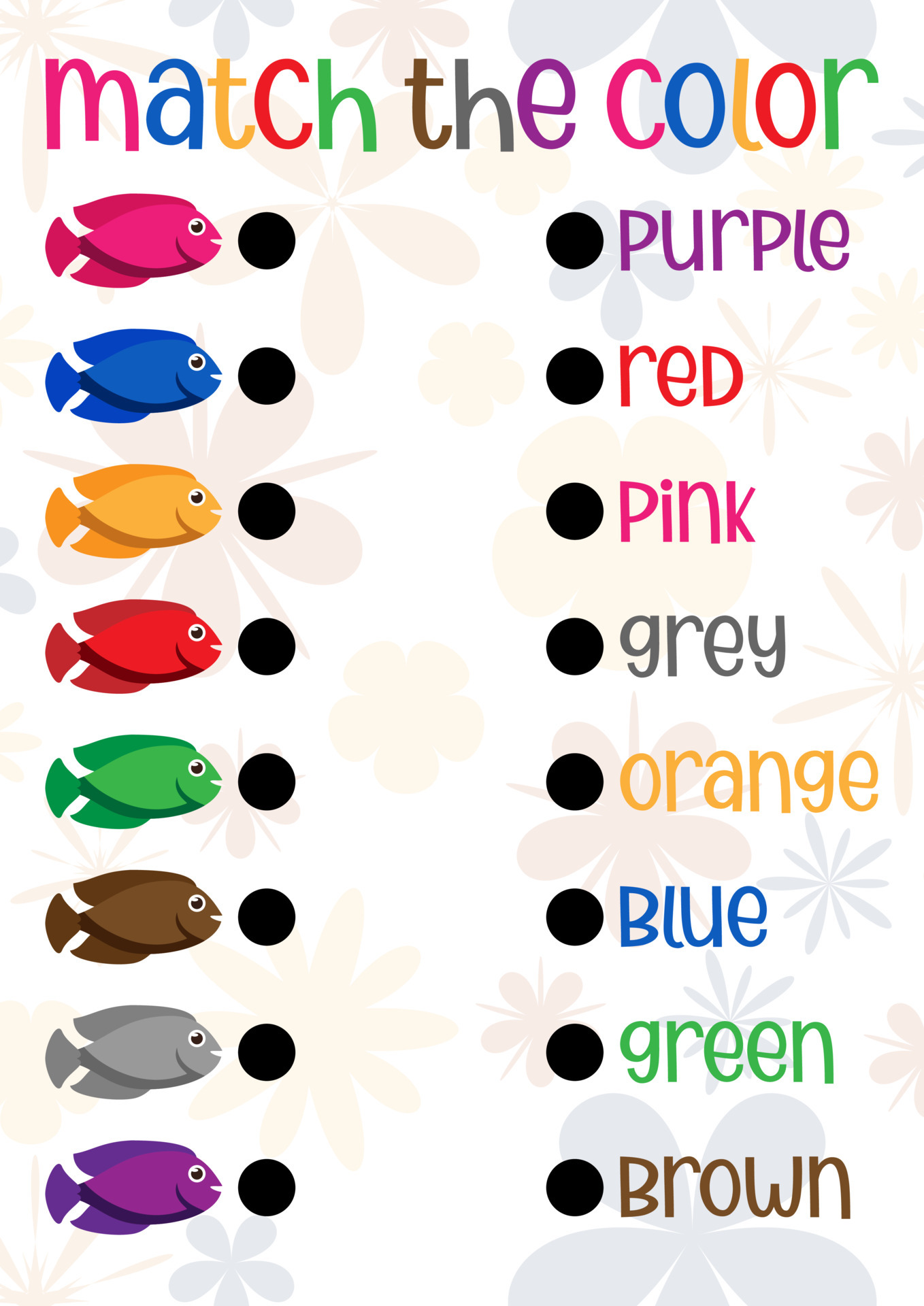 match the color activity sheet perfect for education toddler 3934906 Vector Art at Vecteezy