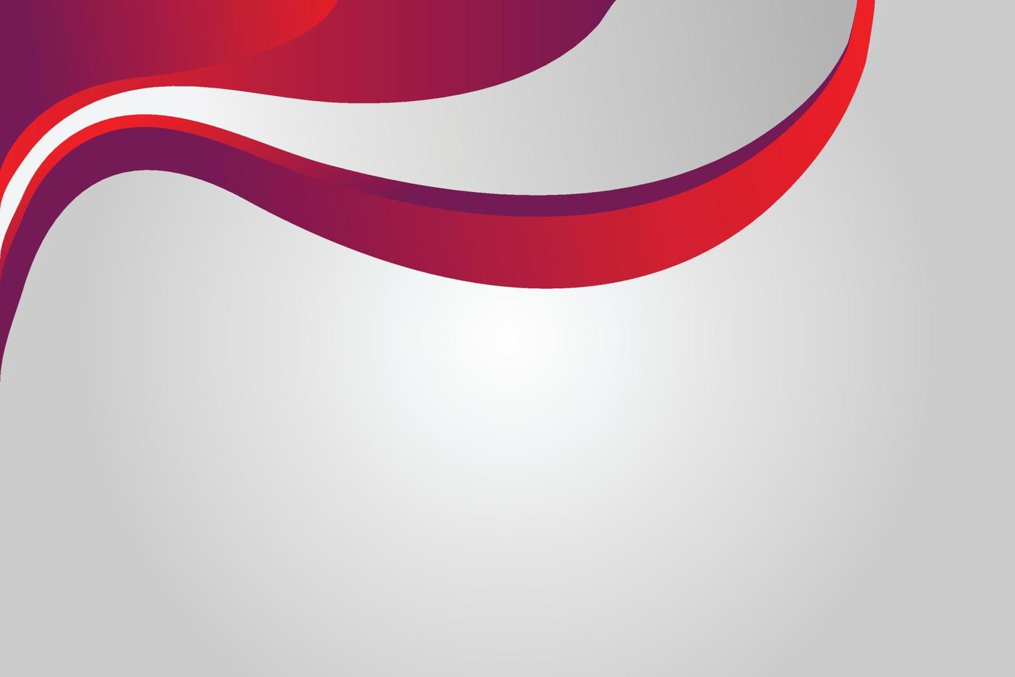 Red Wave Minimal Background vector