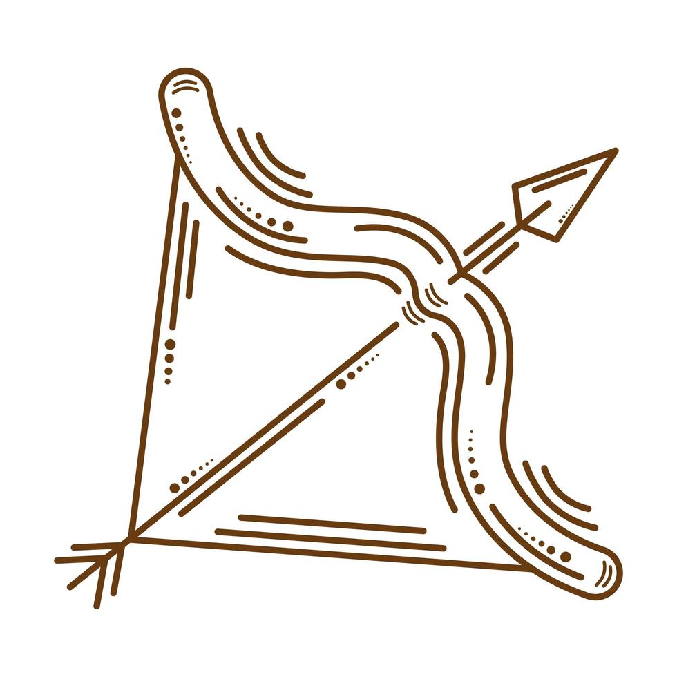 símbolo de la astrología sagitario vector