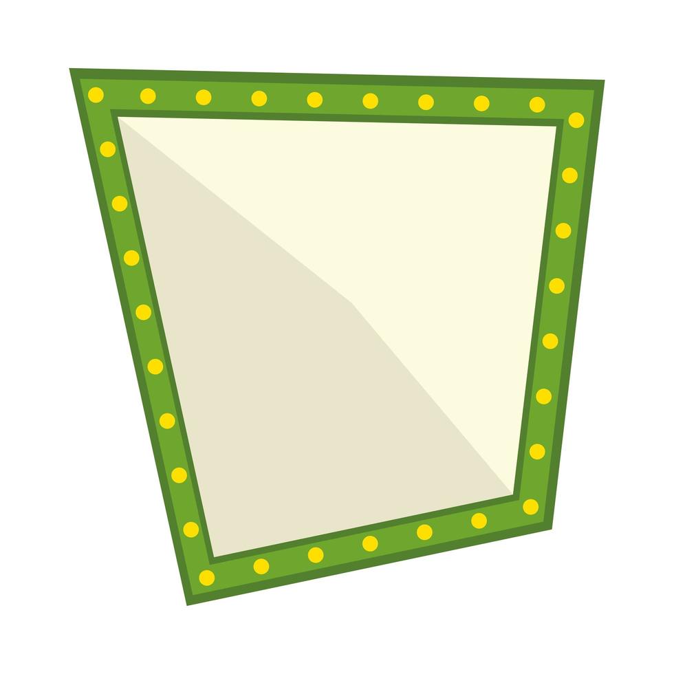 signo de bombilla verde vector