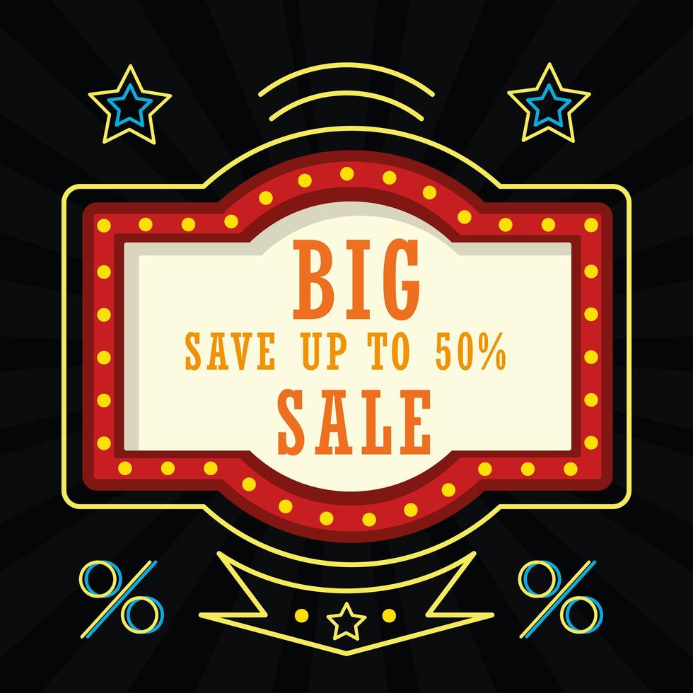 big sale bulb vector