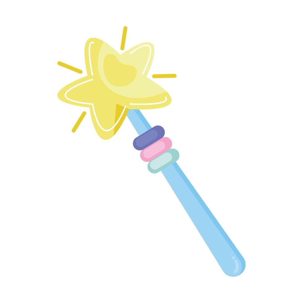 star magic wand vector