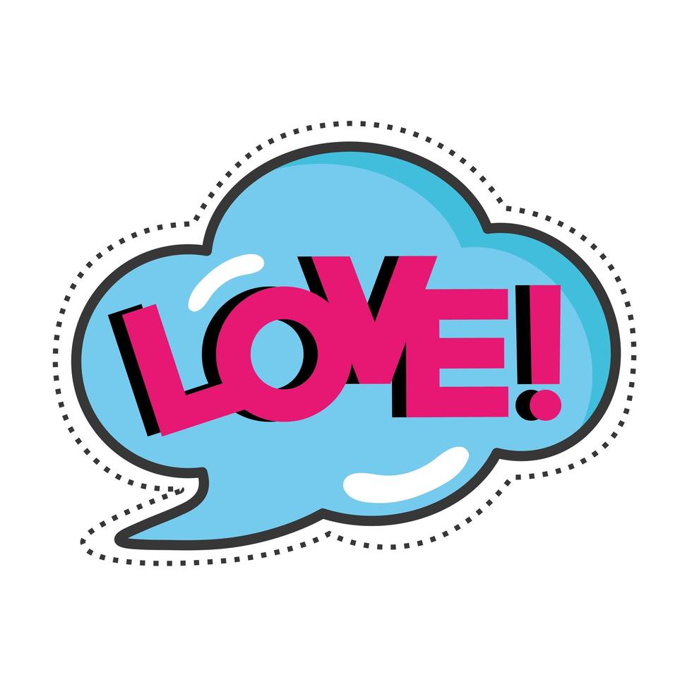 love speech bubble vector