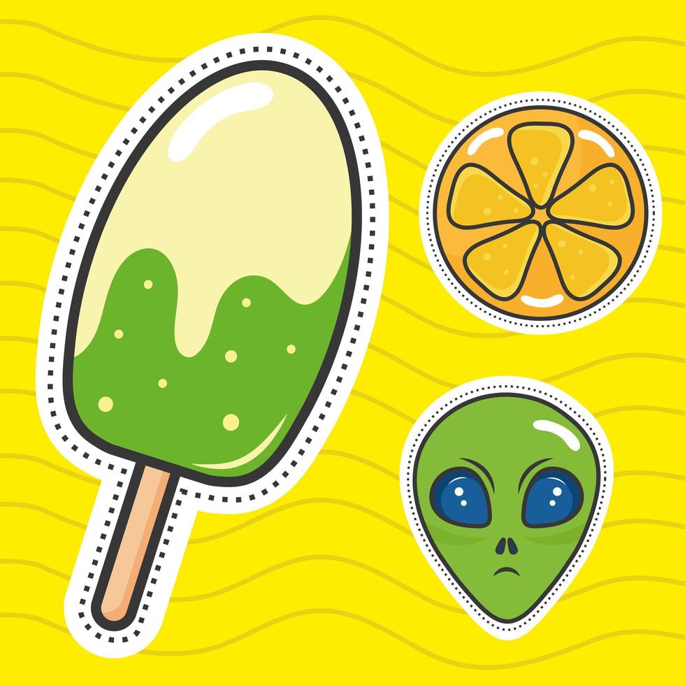 three nineties patches vector
