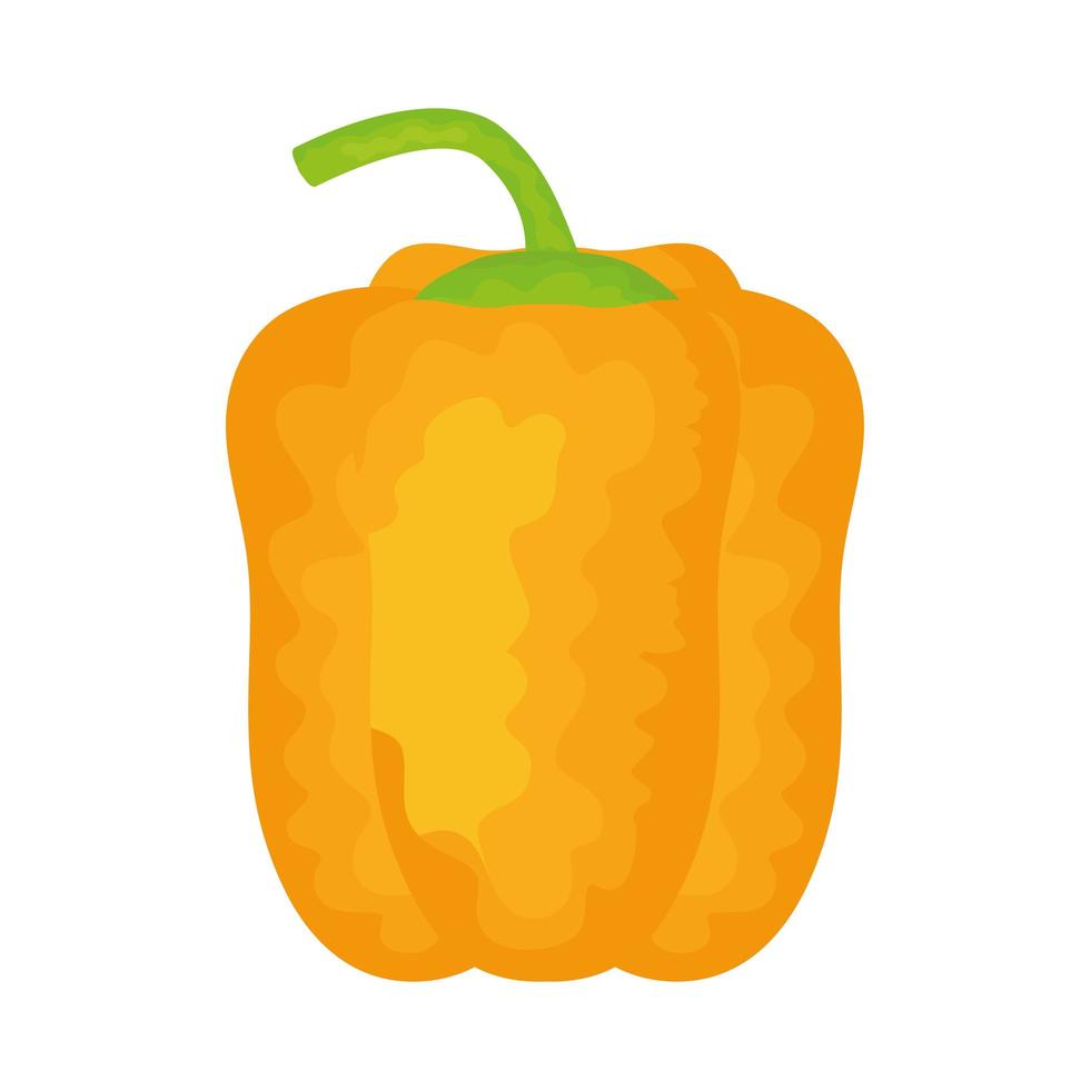 yellow pepper vegetable vector