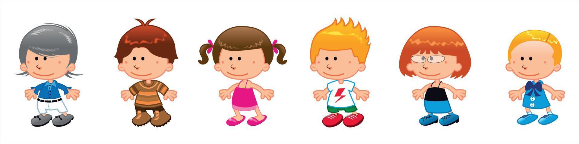 Kids character vector
