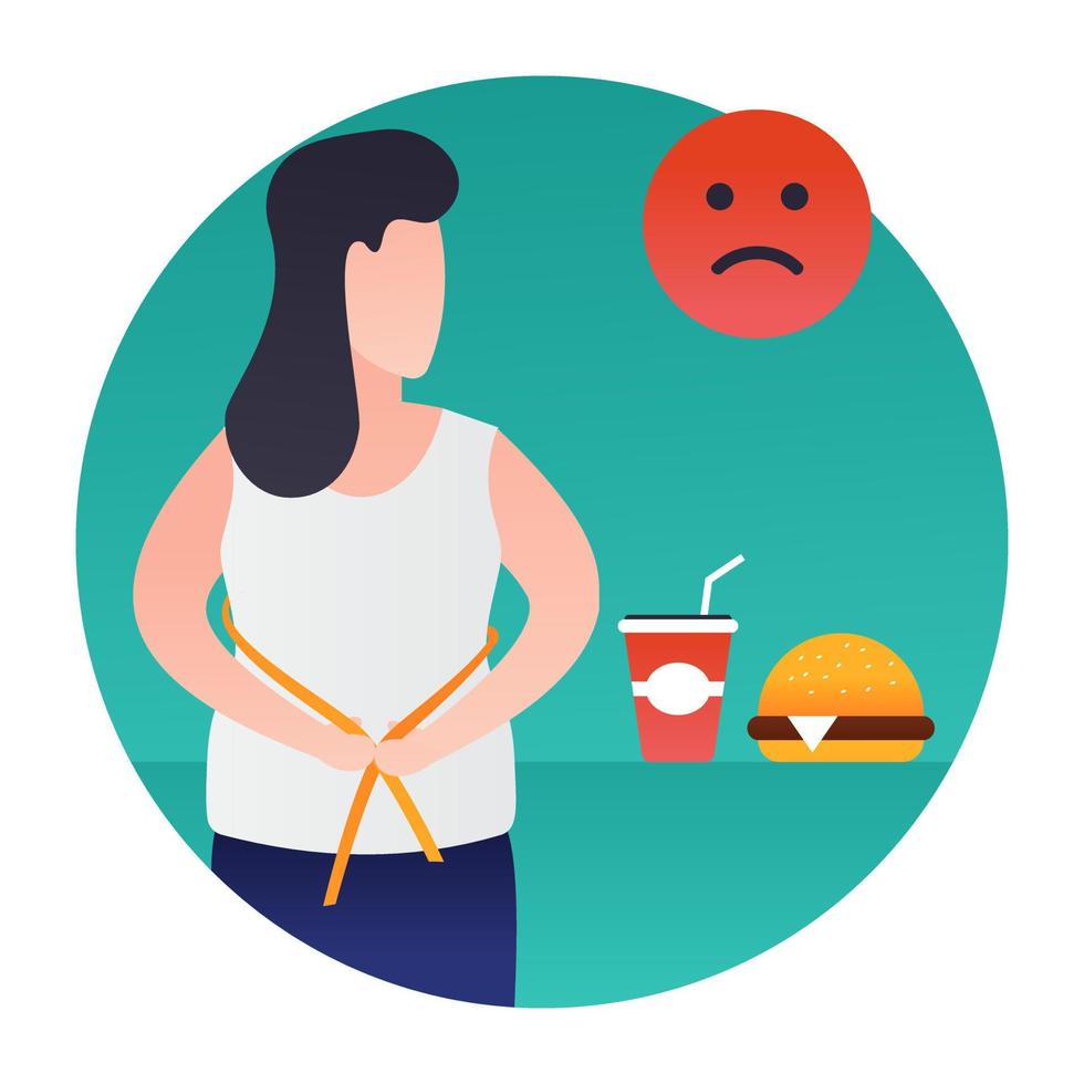 Weight Gain Concepts vector