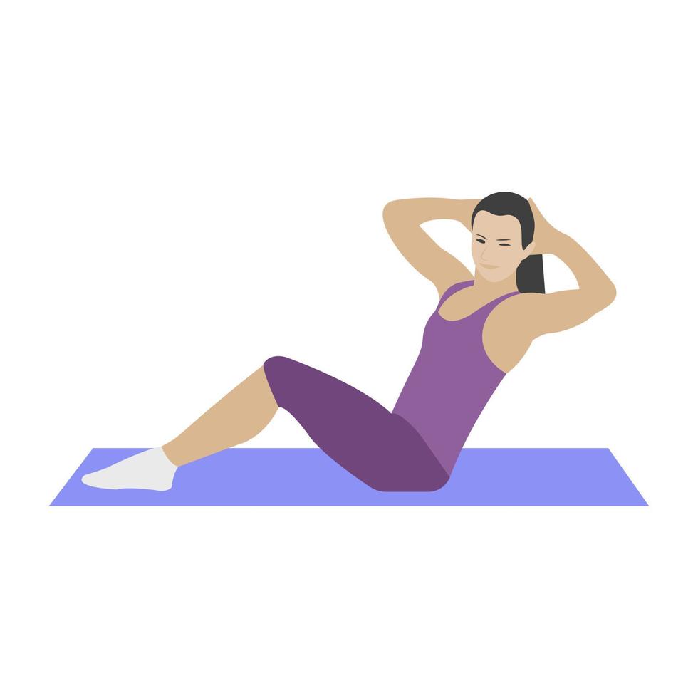 Aerobic Workout Concepts vector