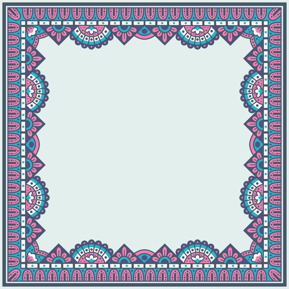 Mandala Frame Border vector