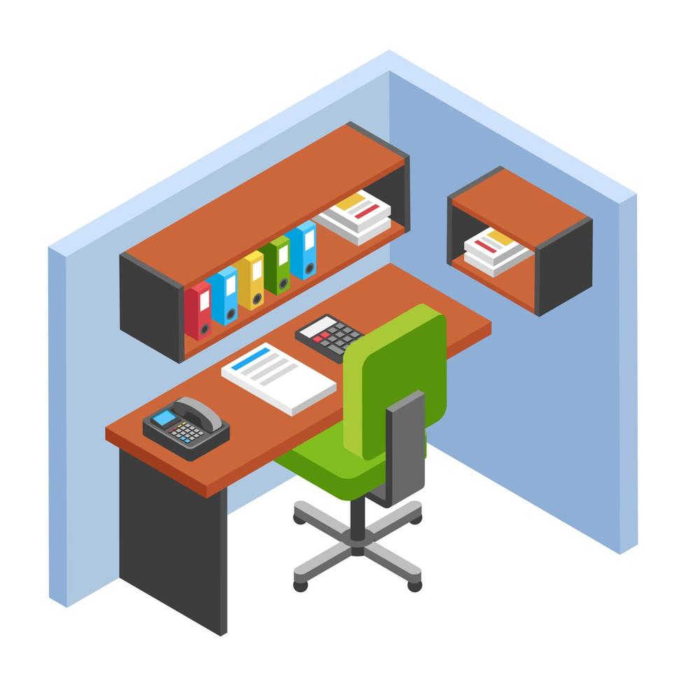 Office Cabin Concepts vector