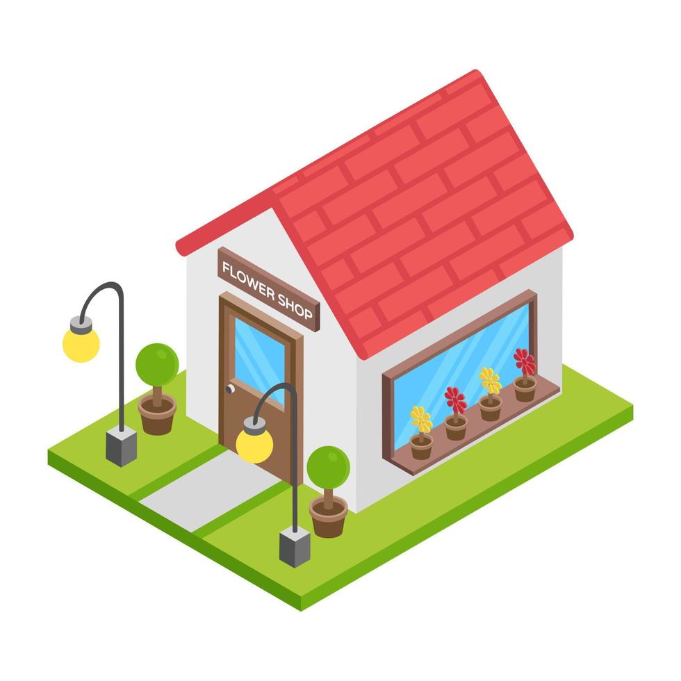 Flower Shop Concepts vector