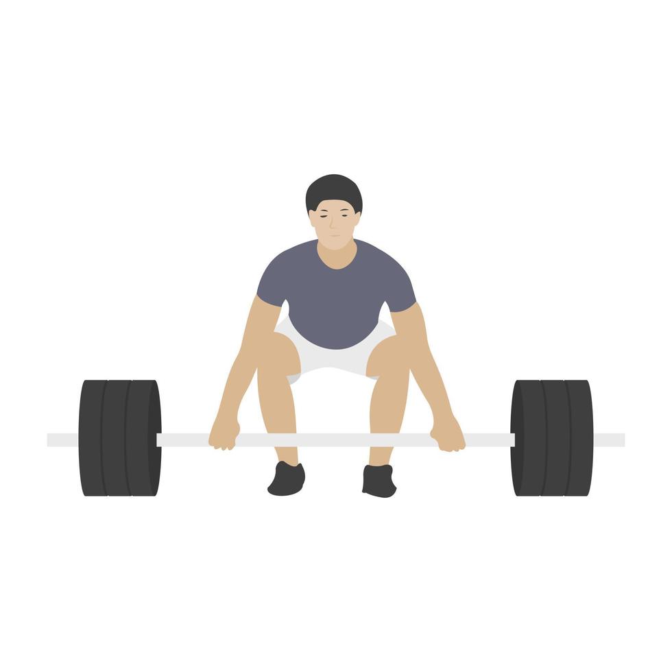 Trendy Weightlifting Concepts vector