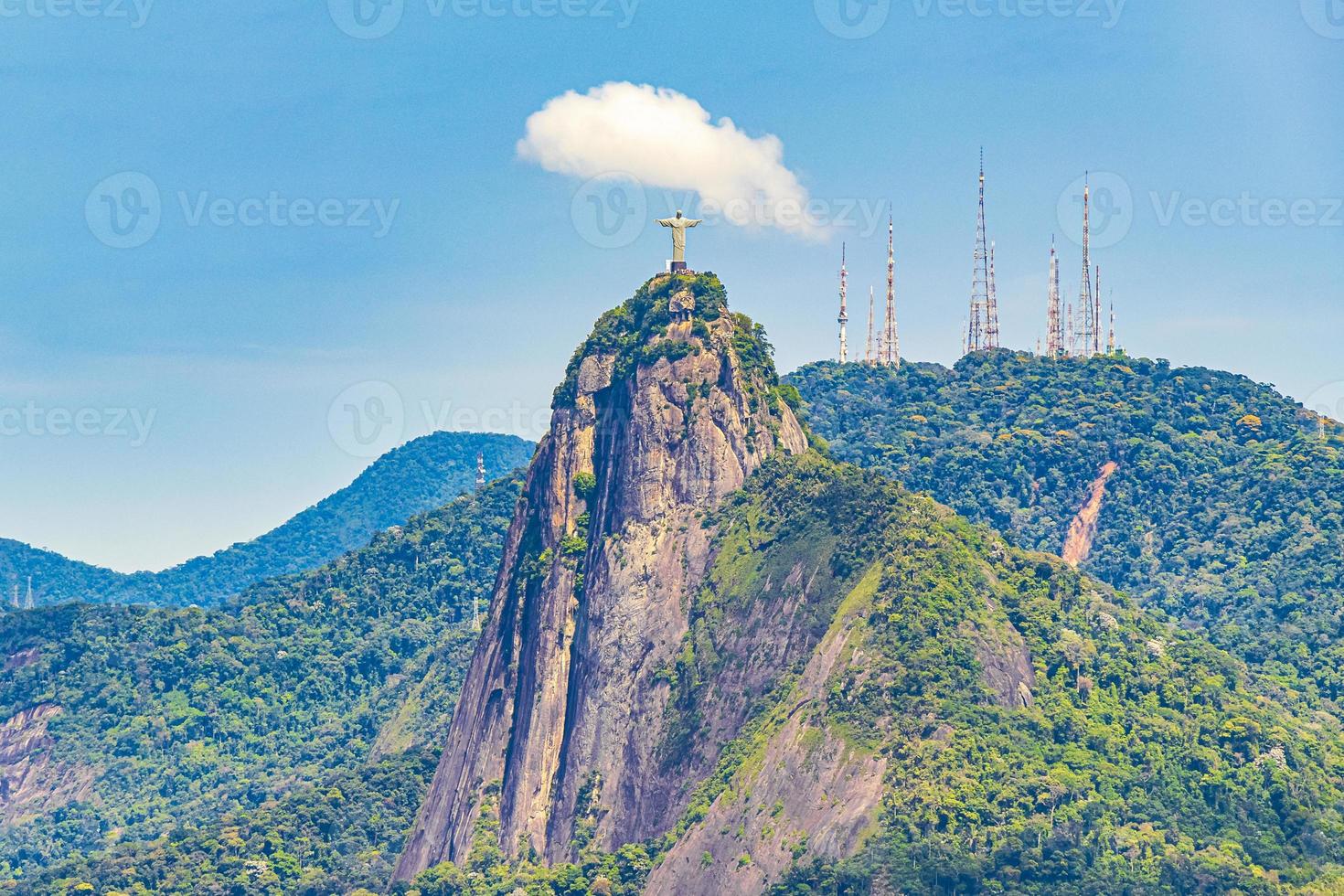 Cristo Redentor on the Corcovado mountain Rio de Janeiro Brazil. photo