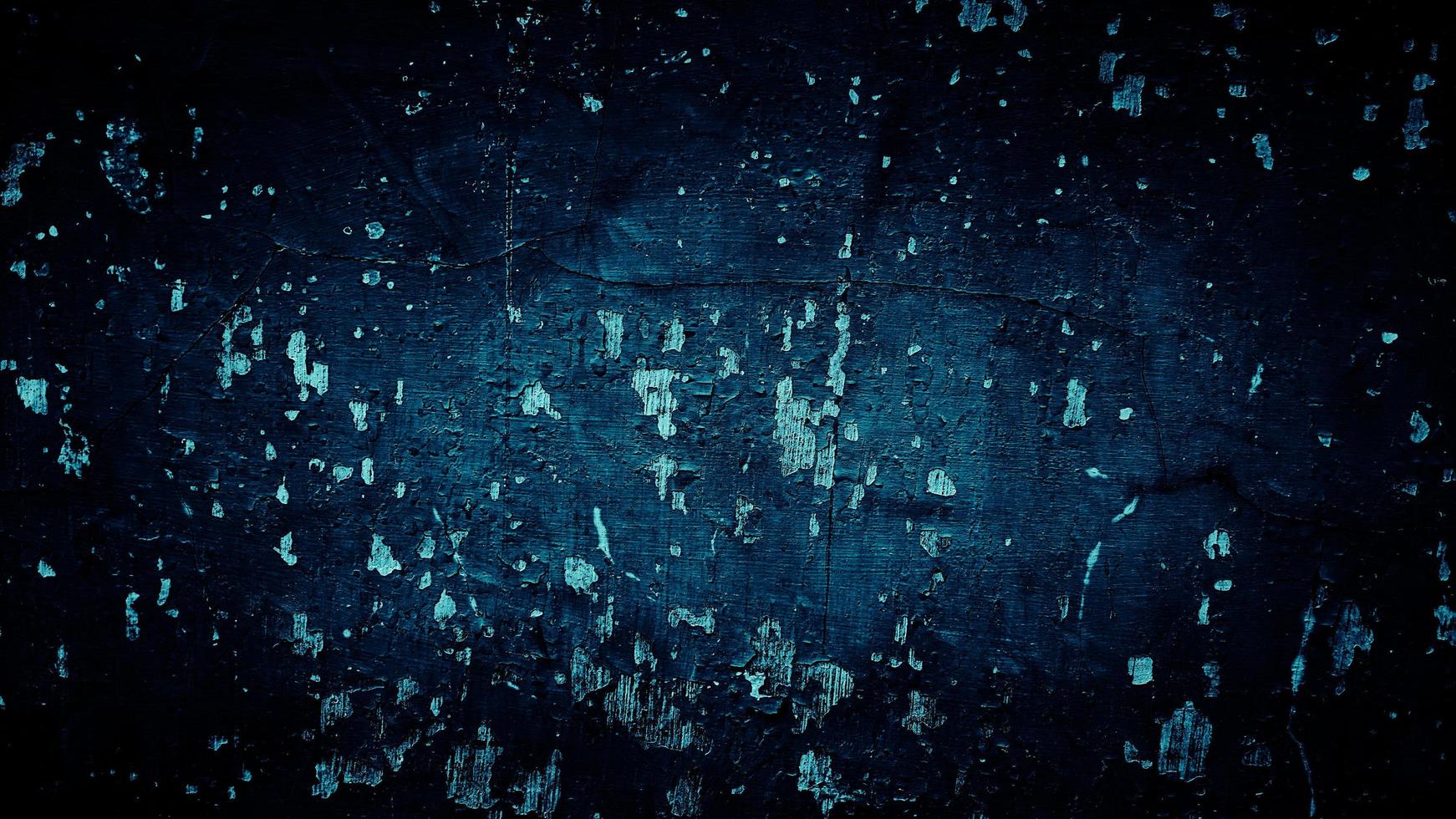dark blue grunge background of old wall photo