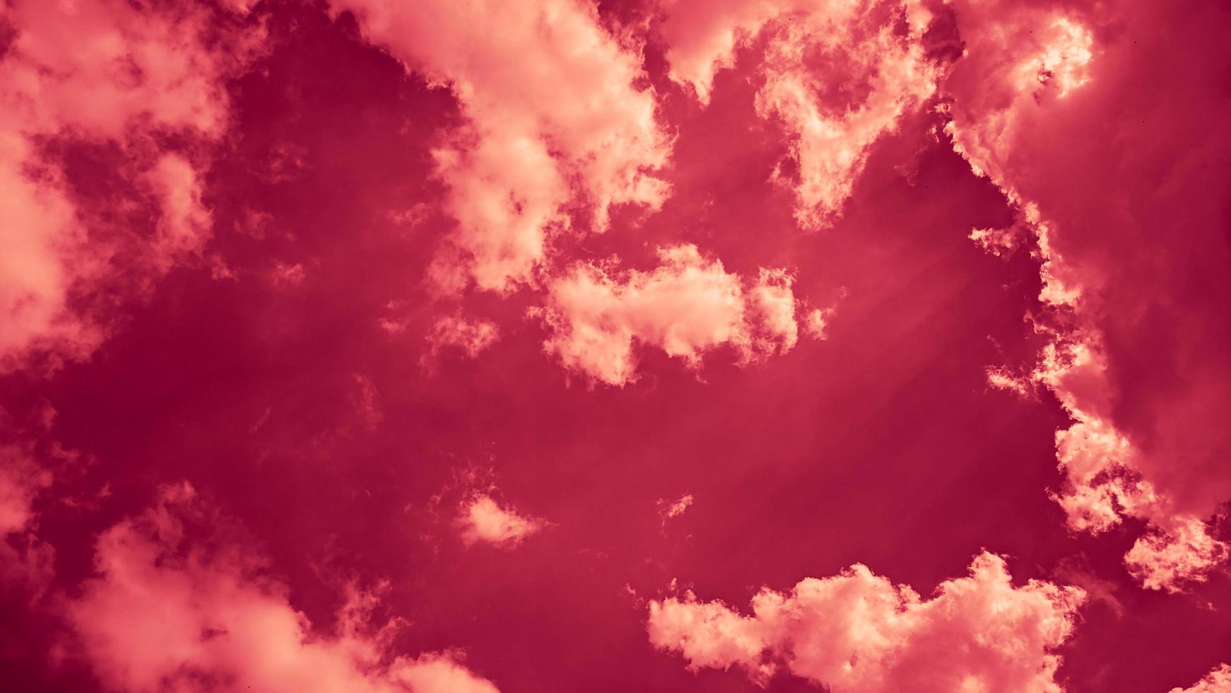 abstract cloudy red color background photo