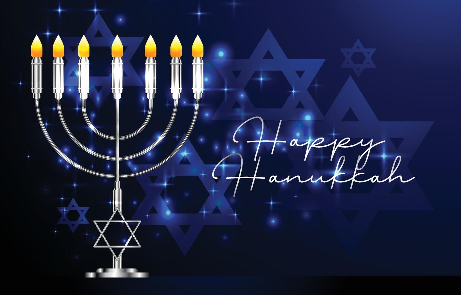 Happy Hanukkah Background Concept vector