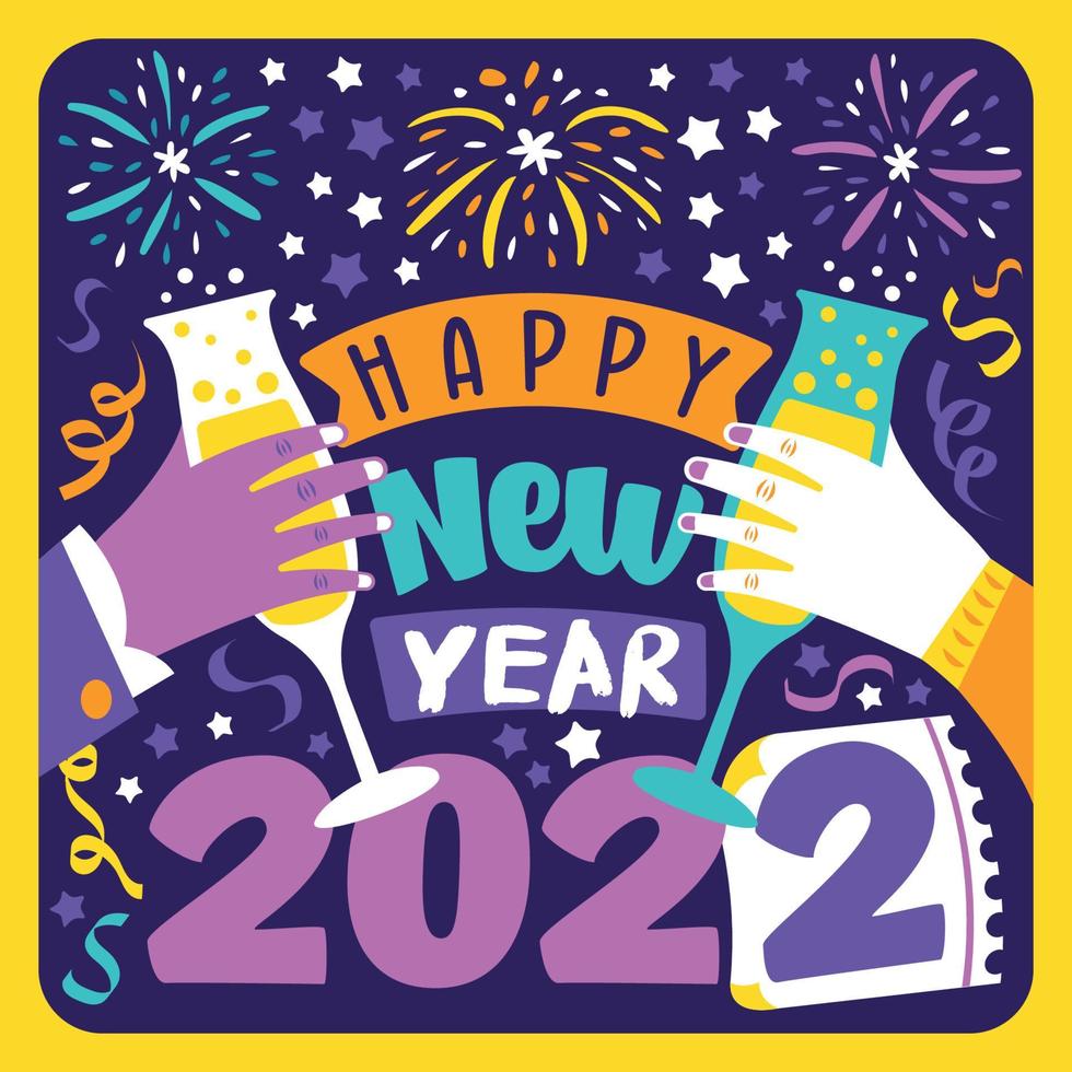 Happy New Year Background vector