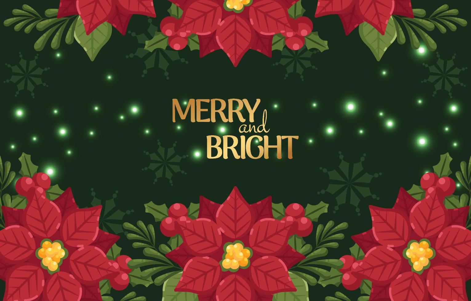 Christmas Floral Background vector