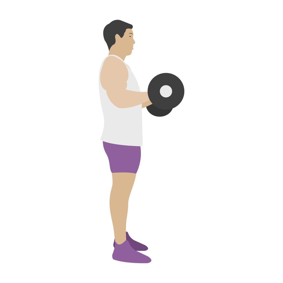 Trendy Weightlifting Concepts vector