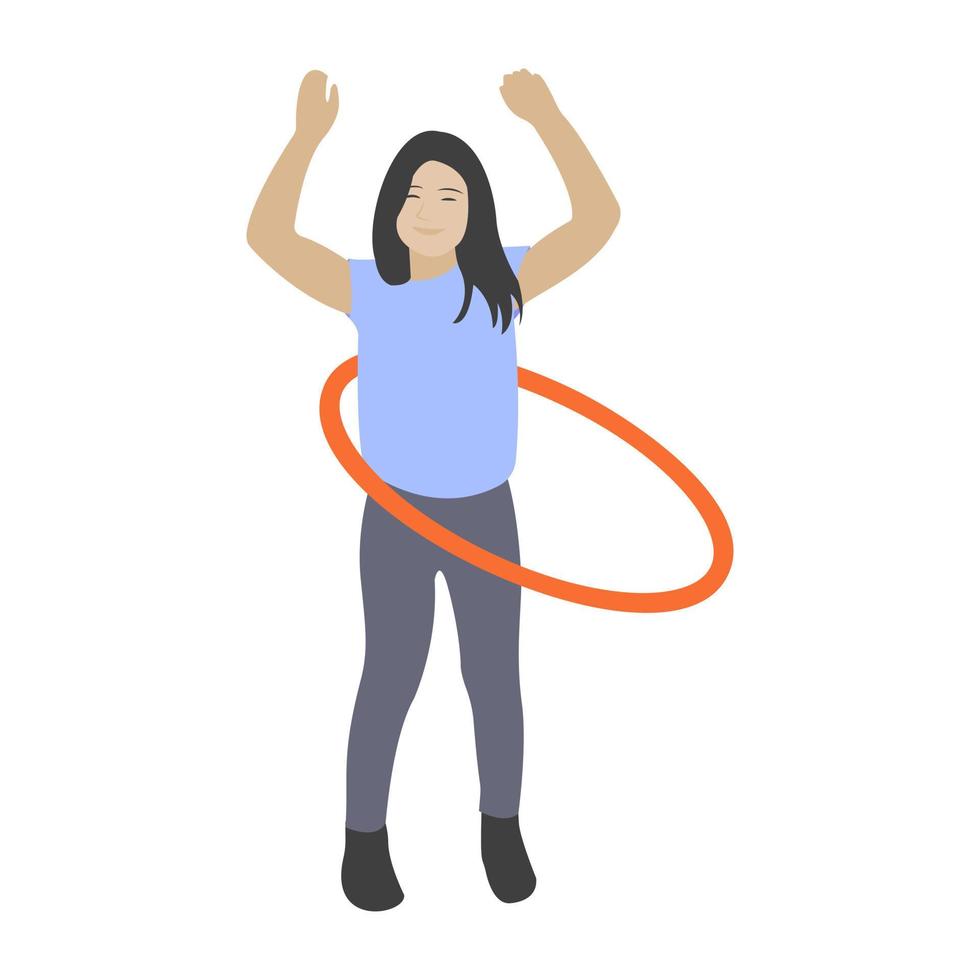 conceptos de hula hoop vector