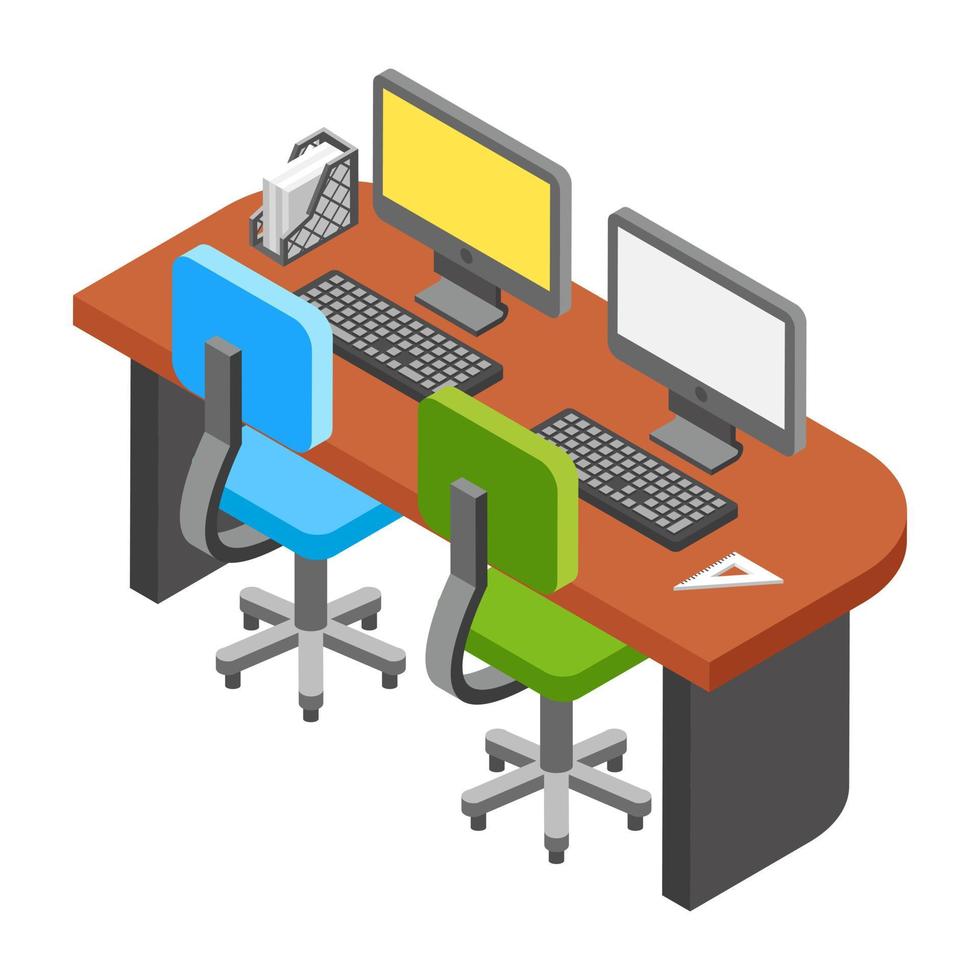 Office Table Concepts vector