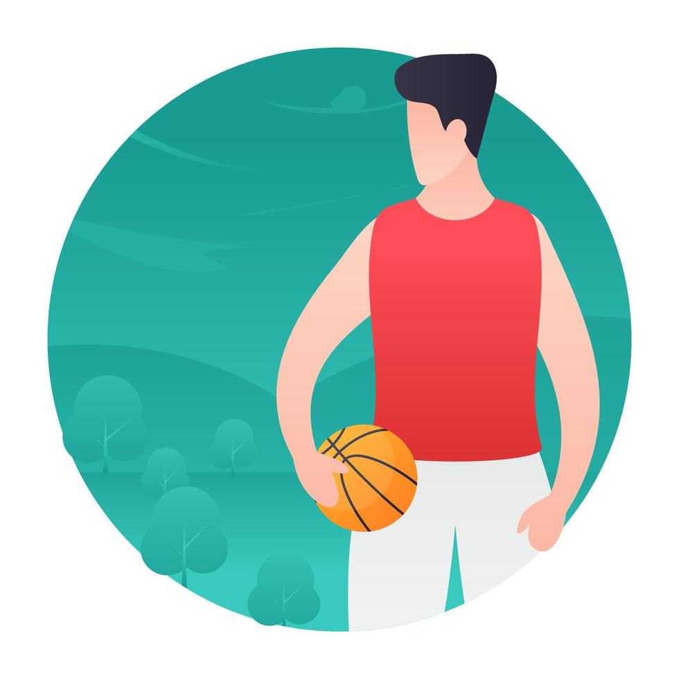 Trendy Basketball Concepts vector