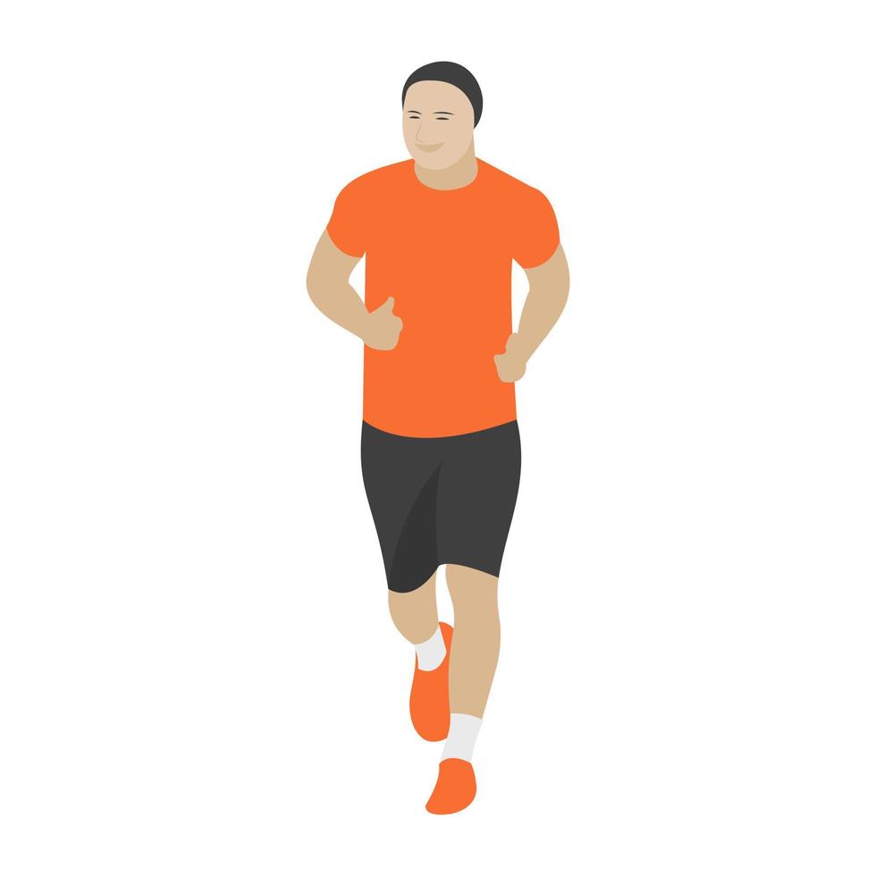 Trendy Jogging Concepts vector