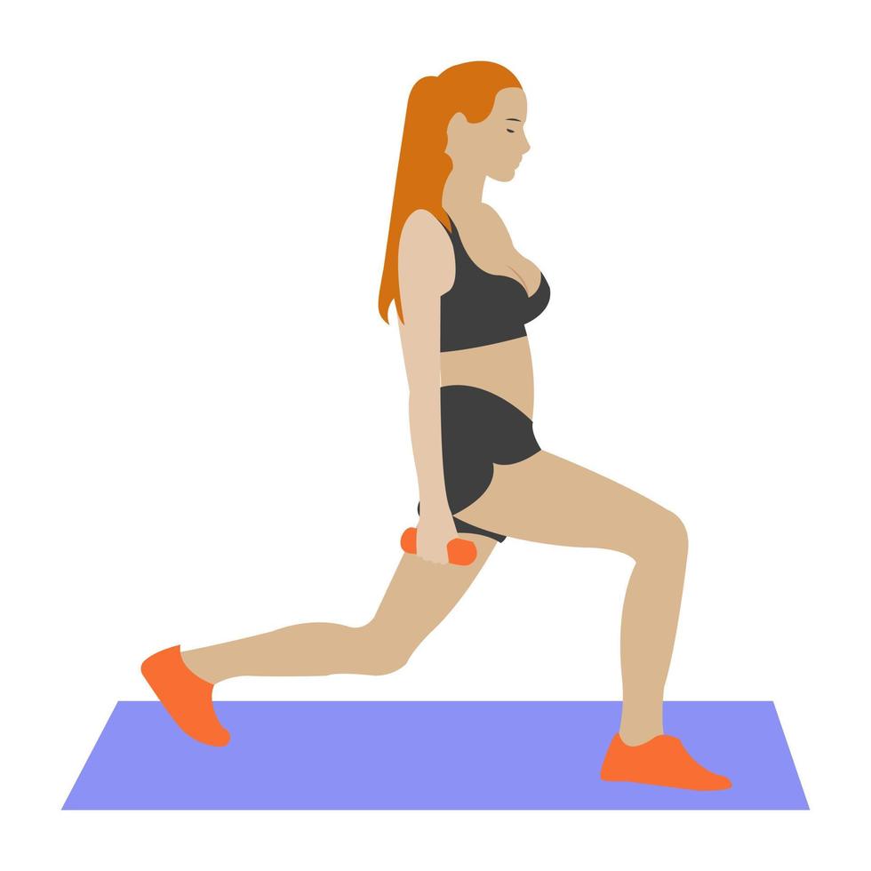 Gym Exercise Concepts vector