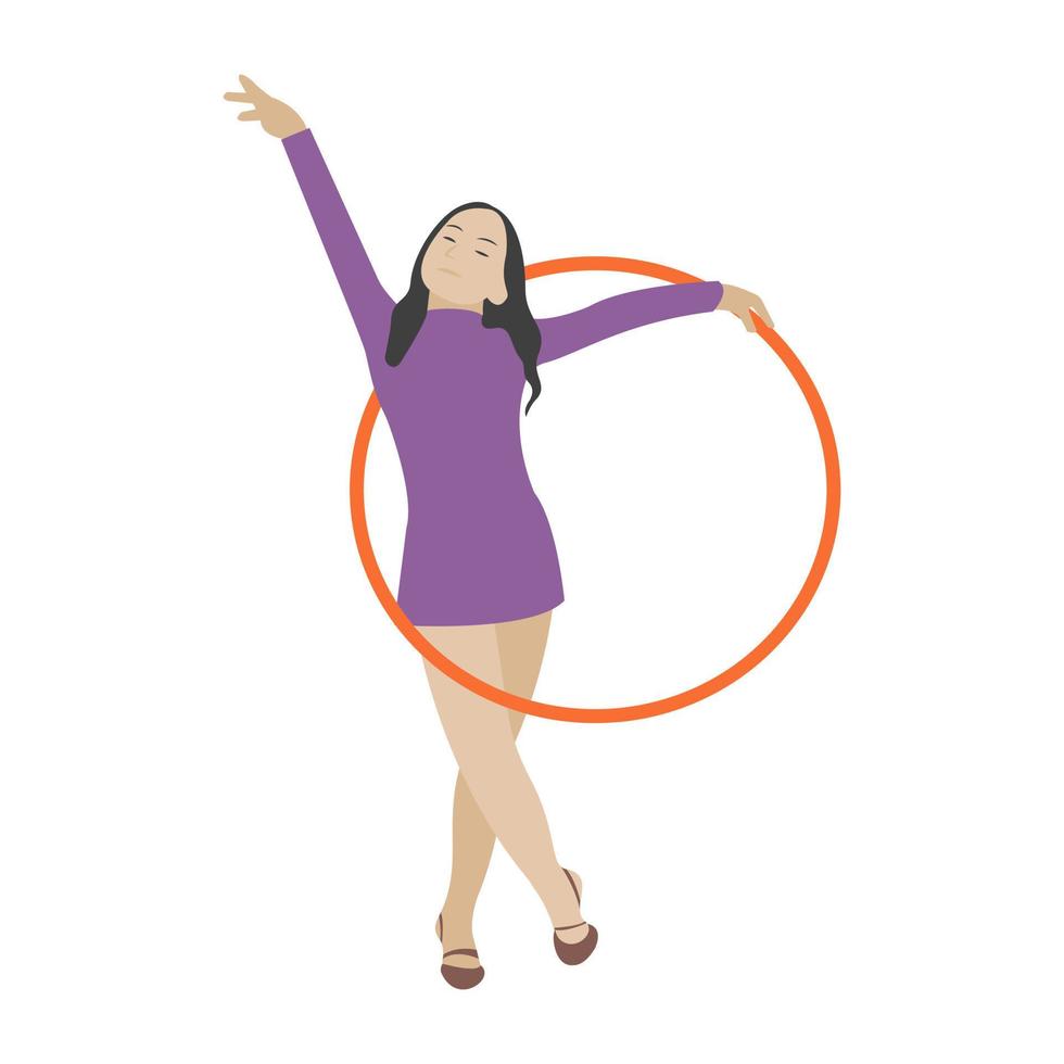 conceptos de hula hoop vector