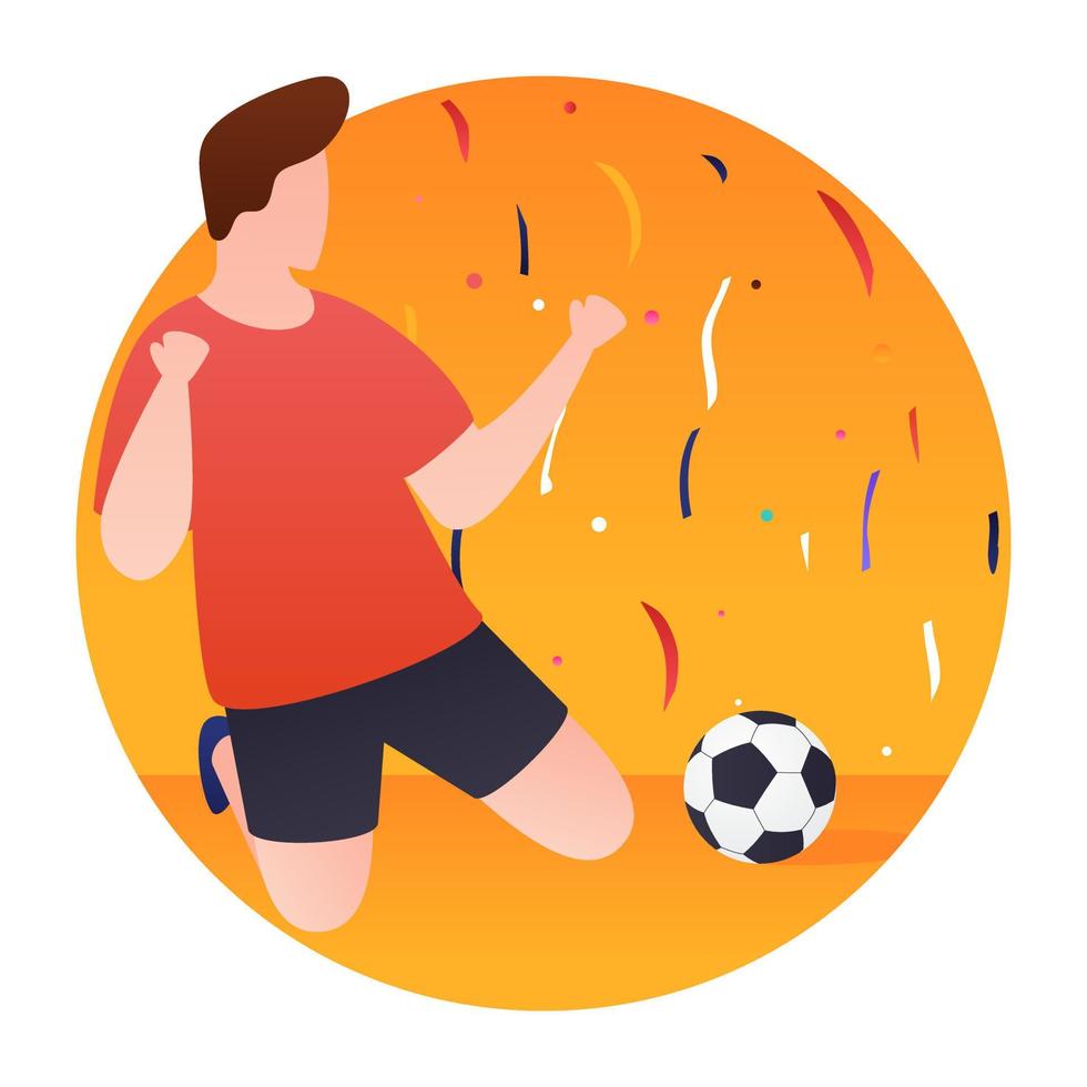 Football Celebration Concepts vector