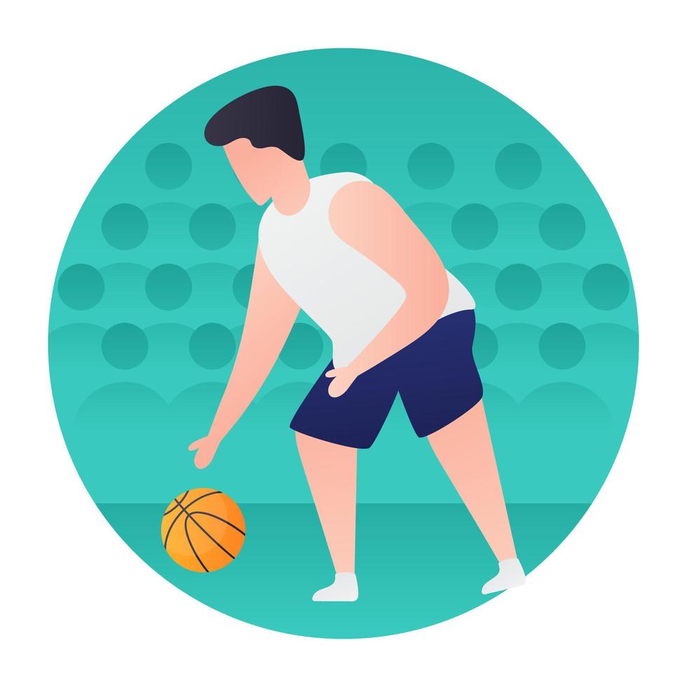 conceptos de baloncesto de moda vector