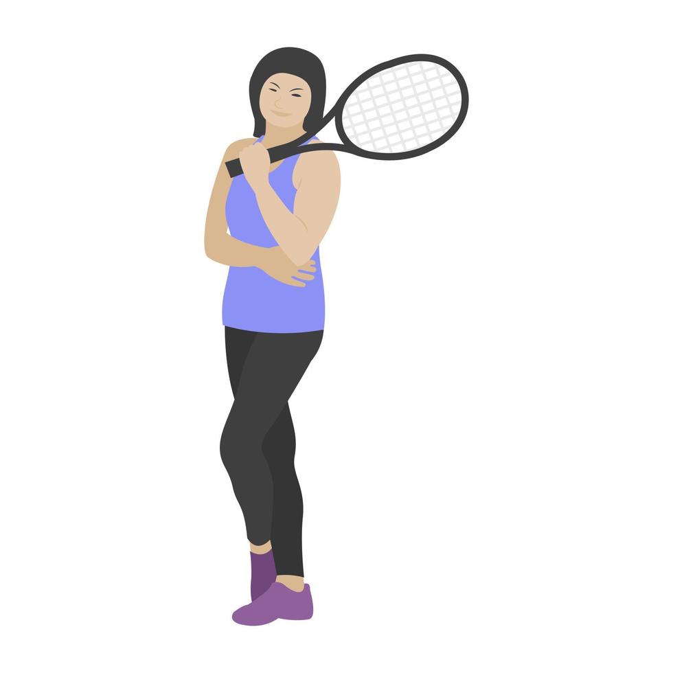 conceptos de jugador de bádminton vector