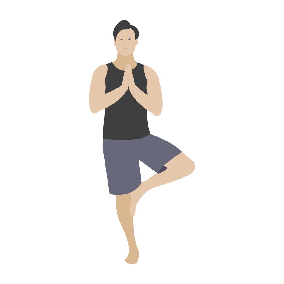 conceptos de yoga de moda vector