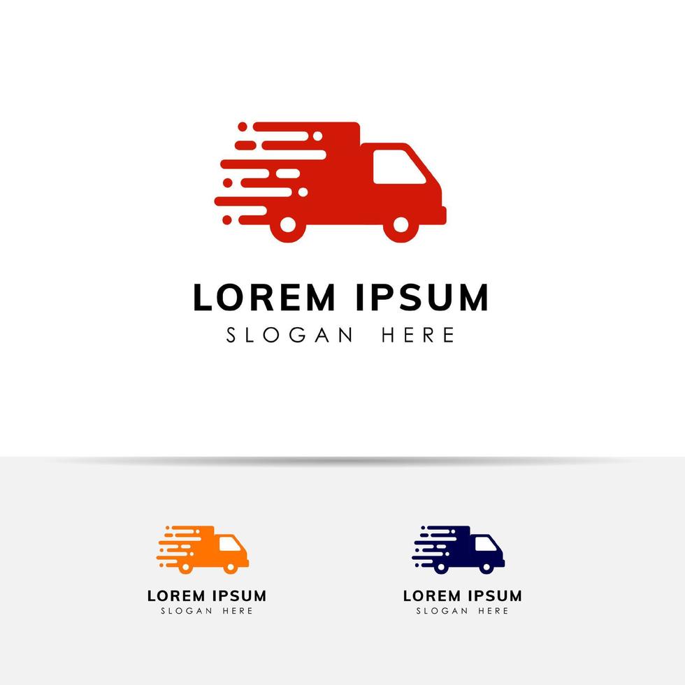 fast delivery services logo design. courier logo design template icon vector illustration